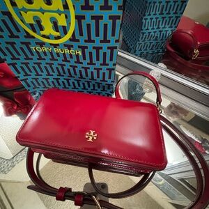 Tory Burch Cherry Red Crossbody Bag